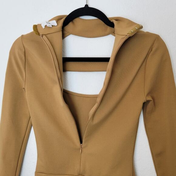 REVOLVE LPA Camel Tan Long Sleeve Bodysuit 79 Neutral Fall Size XS - Picture 9 of 13